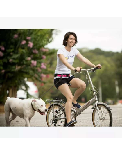 Neon Yellow - Hands Free Dog Leash Belt - Small-Medium