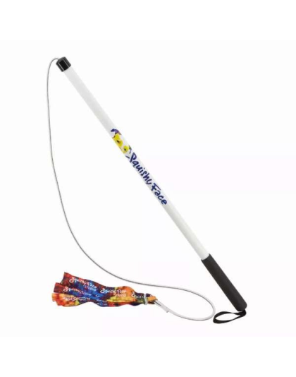 Rainbow Tie Dye - Flirt Pole V2 Dog Toy with Lure - Regular