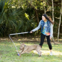 Rainbow Tie Dye - Flirt Pole V2 Dog Toy with Lure - Regular