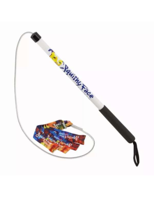 Rainbow Tie Dye - Flirt Pole V2 Dog Toy with Lure - Jr