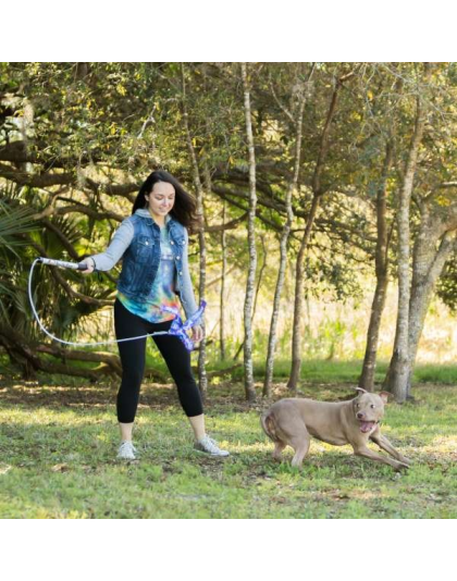 Tie Dye - Flirt Pole V2 Dog Toy with Lure - Jr