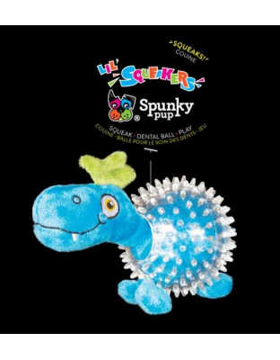 Dino in Clear Spiky Ball