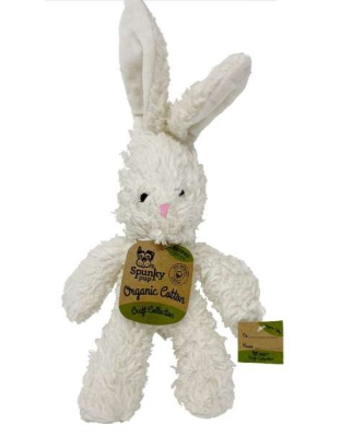 Assorted: Brown or White - Organic Cotton Bunny - Small