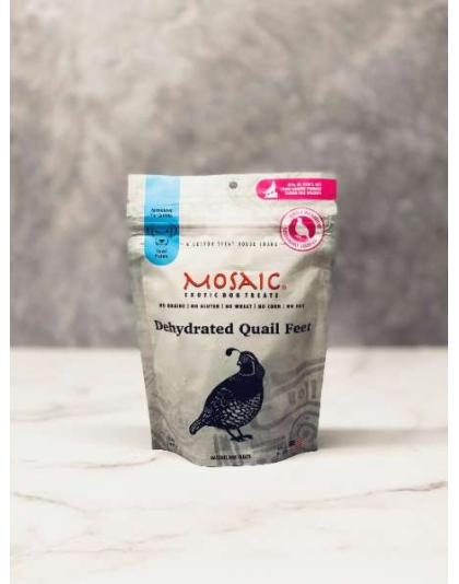 USA Dehydrated Quail Feet - 3 oz