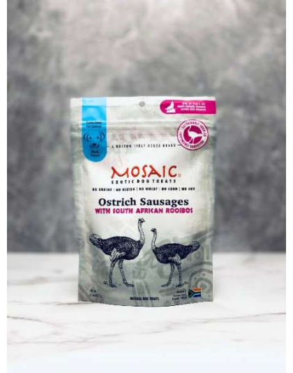South African Ostrich Sausages with Rooibos - 3 oz