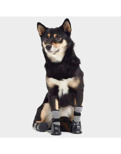 Grey - GF Pet Dog Booties  Grey   - Small