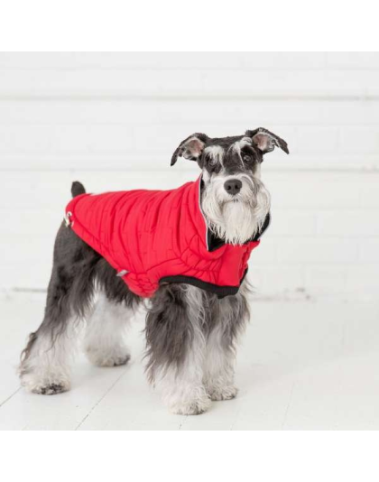 Red - GF Pet Reversible ElastoFit Chalet Jacket - Large