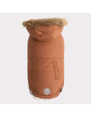 Caramel - GF Pet ElastoFit Urban Dog Parka  - Medium