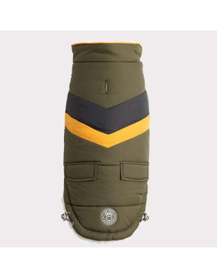 Dark Khaki - GF Pet  Alpine Puffer - Small