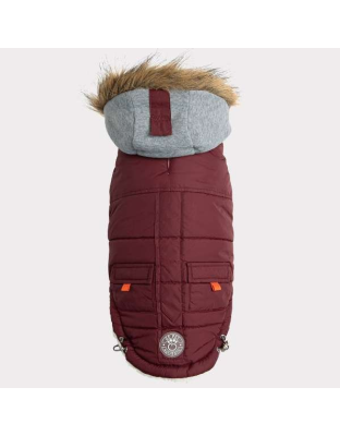 Burgundy - GF Pet  Winter Sailor Parka  - 2XL