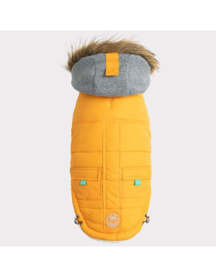 Yellow - GF Pet  Winter Sailor Parka  - Small