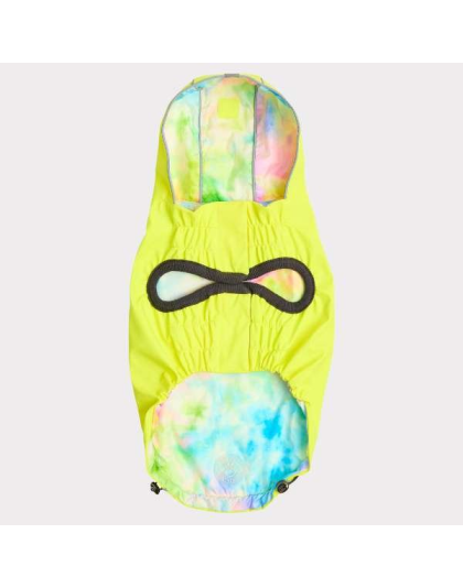 Neon Yellow - GF Pet Reversible Raincoat  - Small