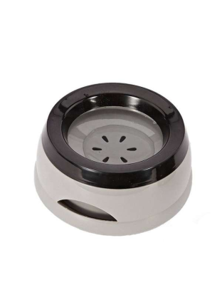 Gray - No Spill Dog Water Bowl