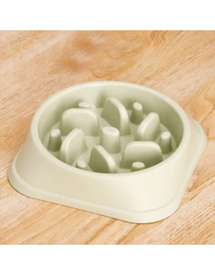 Green - Slow Feeder Dog Bowl