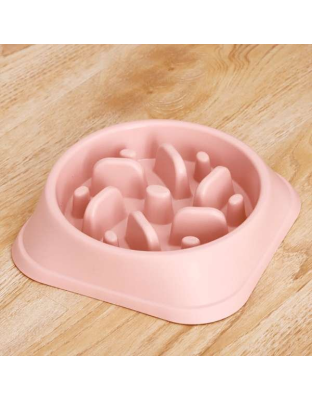 Pink - Slow Feeder Dog Bowl