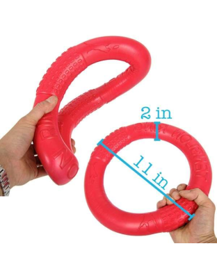 Red - Dog Ring Toy
