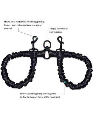 Black - Dual Bungee Leash Add-On