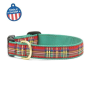 Christmas Sparkle - Christmas Sparkle Plaid Collar or Leash - Small Wide