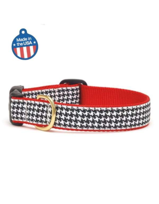 Houndstooth - Houndstooth Collar or Leash - Small Wide