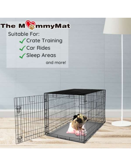 Rosie the Pig - The MommyMat - Heartbeat Anxiety Pet Bed Mat - 18 x 18 in
