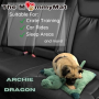 Archie the Dragon - The MommyMat - Heartbeat Anxiety Pet Bed Mat - 18 x 18 in