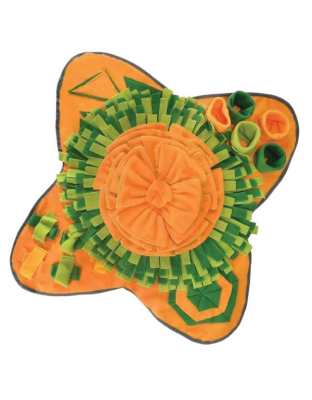 Yellow/Green - Pet Snuffle Mat - - Interactive Feeding Training Mat for Pets - 29.5"