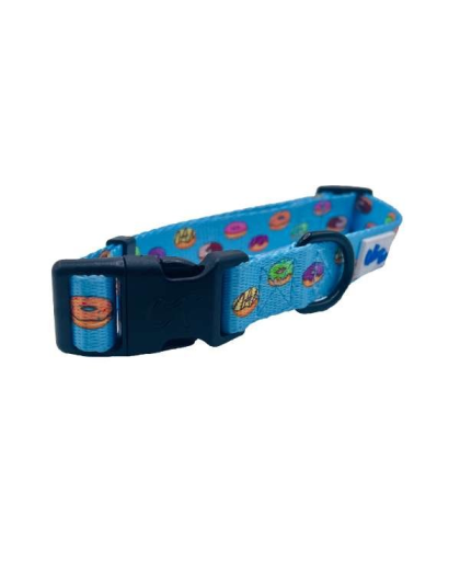 Donuts - Cutie Ties Fun Design Dog Collar - Medium