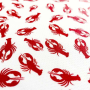 Lobster White - Cutie Ties Tie On Dog Bandana - Small