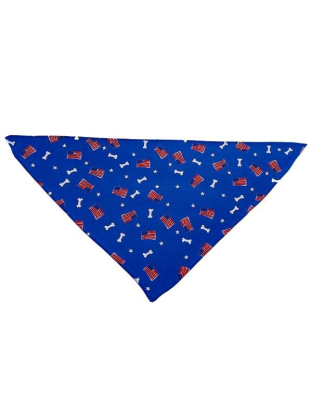 Red/White/Bones - Cutie Ties Tie On Dog Bandana - Small