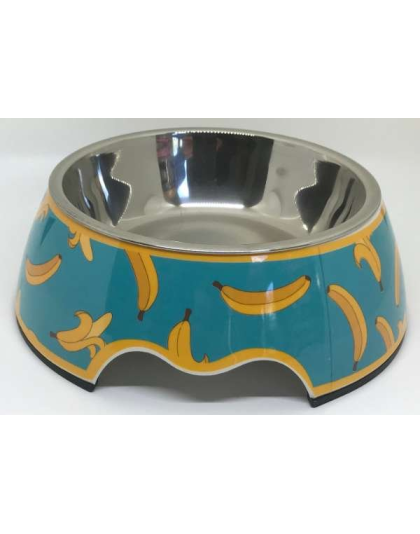 Bananas - Cutie Ties Dog Bowl - Medium