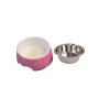 Cutesy Pink - Cutie Ties Dog Bowl - Medium
