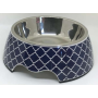 Modern Navy - Cutie Ties Dog Bowl - Medium