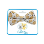 Chocolate Chip Cookie/White - Cutie Ties Dog Bow Tie - One Size