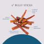 Platinum Pet Treats - Bully Sticks - 8oz - 6"