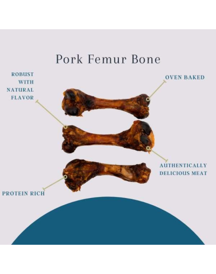 Platinum Pet Treats - Pork Femur Bone (Pack of 3)
