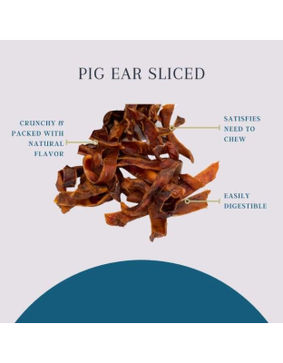 Platinum Pet Treats - Sliced Pig Ear - 16oz