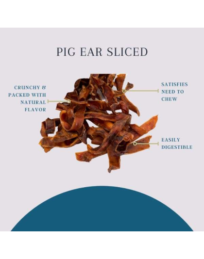 Platinum Pet Treats - Sliced Pig Ear - 16oz