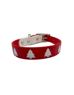 Christmas Tree  - Biothane Buckle Dog Collar - Small/Medium 12-14 inches
