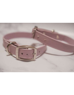 Pink - Biothane Buckle Dog Collar - Small/Medium 12-14 inches