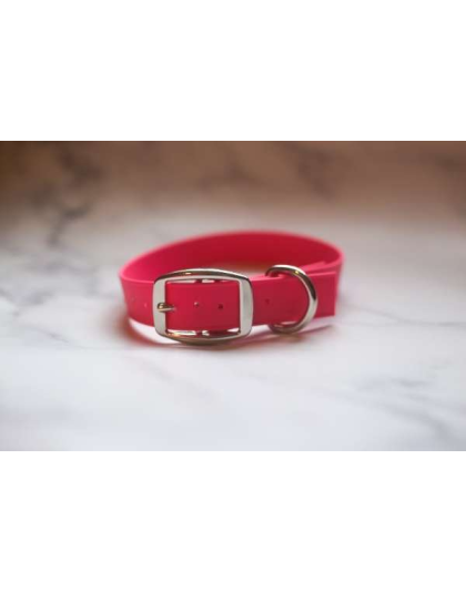 Red - Biothane Buckle Dog Collar - Small/Medium 12-14 inches