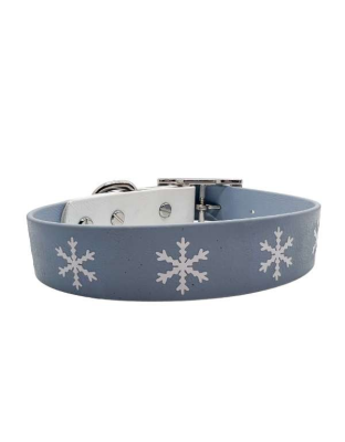 Snowflake - Biothane Buckle Dog Collar - Small/Medium 12-14 inches
