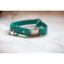 Teal - Biothane Quick Release Collar - Small 11-14 inches