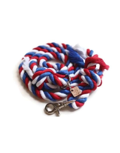 American  - Knotted Rope Dog Leash - Traffic Lead (2 ft)