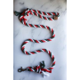 Christmas  - Knotted Rope Dog Leash - 5 ft