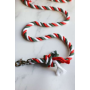 Christmas  - Knotted Rope Dog Leash - 5 ft