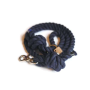 Navy - Knotted Rope Dog Leash - 5 ft