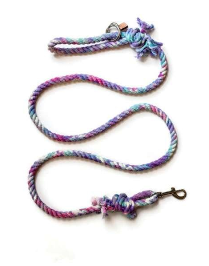 Unicorn  - Knotted Rope Dog Leash - 4 ft
