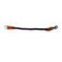 Black, Orange, and Purple  - Rope Dog Collar - 17 inches