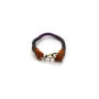 Black, Orange, and Purple  - Rope Dog Collar - 27 inches