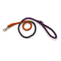 Black, Orange, and Purple  - Rope Dog Leash - 4 ft